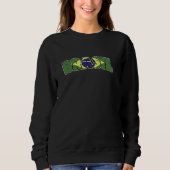 Sweatshirt Brasilia - drapeau brésilien (Devant)