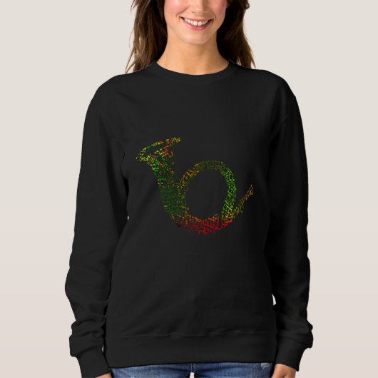 Sweatshirt Brass Instrument French Horn Player Music French H (Devant)