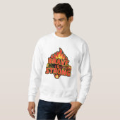 Sweatshirt Brave & Strong – Tee de fierté de pompier (Devant entier)