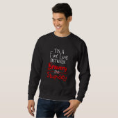 Sweatshirt Bravoure et Humour de stupidité (Devant entier)