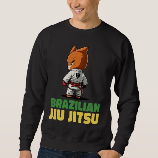 Sweatshirt Brazilian Jiu Jitsu and Grappling Fox (Devant)