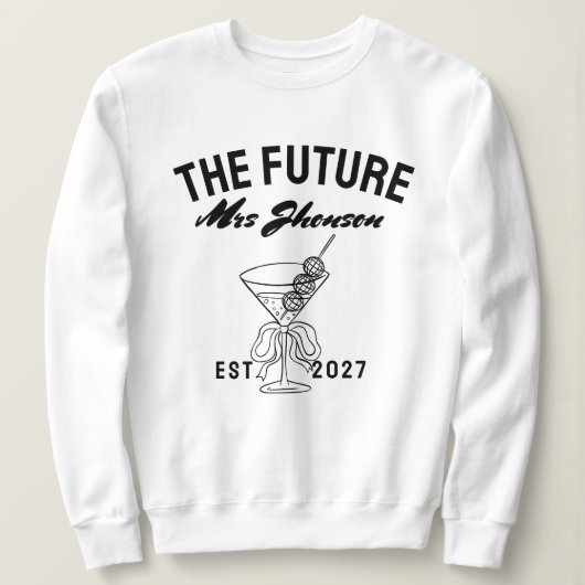 Sweatshirt Brde future mrs personalized name Future  (Design devant)