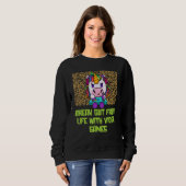Sweatshirt Break Out from Life with Games  Gamer Humor Gaming (Devant entier)