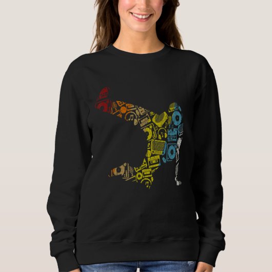 Sweatshirt Breakdance Sillhouette Street Dance Breakdance 1 (Devant)
