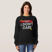 Sweatshirt Breaking News Je m'en fiche (Devant entier)