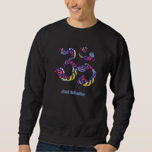 Sweatshirt Breathe Spiritual Yoga Symbole Namaste Tee For