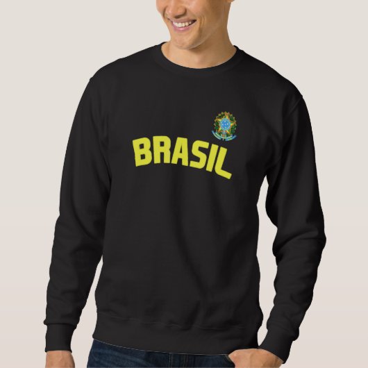 Sweatshirt Brésil Brésil Pride Brésil Drapeau international C (Devant)