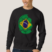 Sweatshirt Brésil Football Équipe Nationale Soutien L'Équipe (Devant)