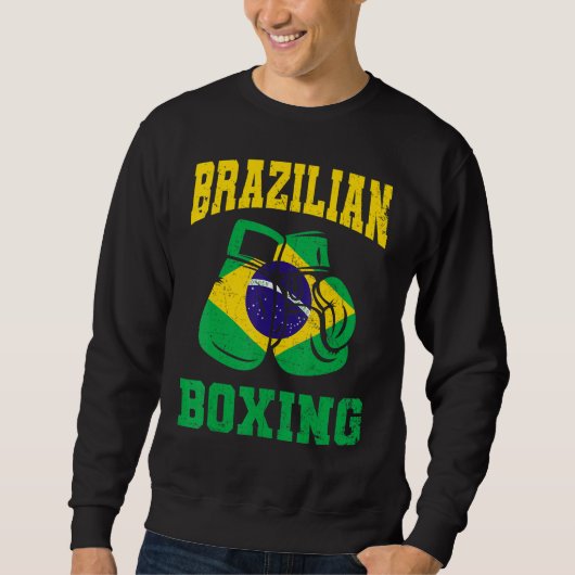 Sweatshirt Brésil Gants de boxe Brésil Pride Hommes Femmes (Devant)