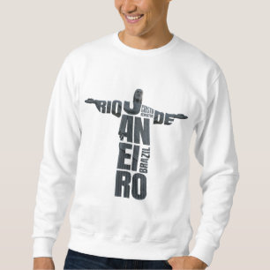 Sweatshirt Brésil Jésus Christ Rio de Janeiro Cristo Souvenir
