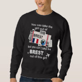 Sweatshirt Brest Boarding Pass Brest Girl Brest (Devant)