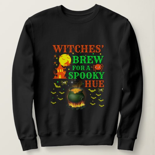 Sweatshirt Brewage de sorcières pour une conception de chaudr (Design devant)