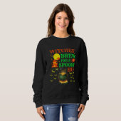 Sweatshirt Brewage de sorcières pour une conception de chaudr (Devant entier)