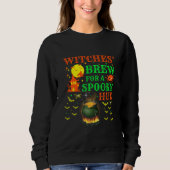 Sweatshirt Brewage de sorcières pour une conception de chaudr (Devant)