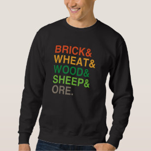 Sweatshirt Brick Blé Bois De Bois Et Geek De Jeu D'Ore