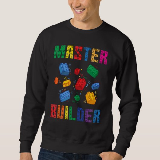 Sweatshirt Brick Builder Blocs Master Builder Jouets pour enf (Devant)