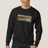 Sweatshirt bricklayer because even masonry retro for men mas (Devant)
