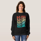 Sweatshirt Bride I Do Crew Retro Bachelorette Party Bridesmai (Devant entier)