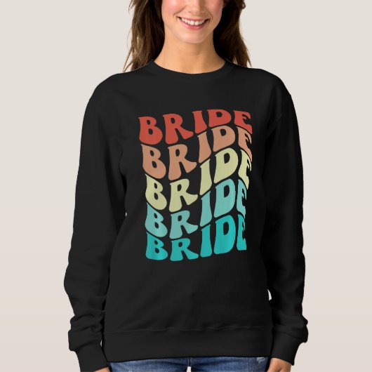 Sweatshirt Bride I Do Crew Retro Bachelorette Party Bridesmai (Devant)