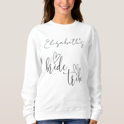 Sweatshirt Bride Tribe Bachelorette Bridesmaitres (Devant)