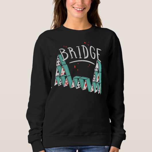Sweatshirt Bridge Card Bridge Card Jeu (Devant)