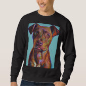 Sweatshirt Brindle Pitbull Pup (Devant)