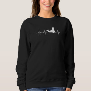 Sweatshirt Brise cardiaque Sceau Lion de mer Océan Ekg Pulse 