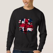 Sweatshirt British Bulldog Union Jack Flag (Devant)