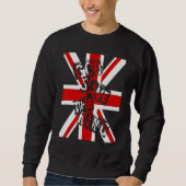 Sweatshirt British King Long Live The King God Save The King (Devant)