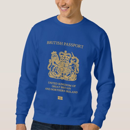 Sweatshirt British passport cover (Devant)