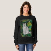 Sweatshirt British Short Hair Shorthair Cat Tropical Hawaii V (Devant entier)