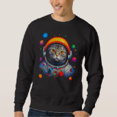 Sweatshirt British Shorthair Cat Astronaut (Devant)