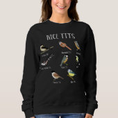 Sweatshirt British Tit Birds  Bird Watching Humor (Devant)