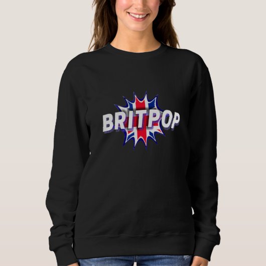 Sweatshirt Britpop Uk British Music Royaume-Uni Great Brit (Devant)