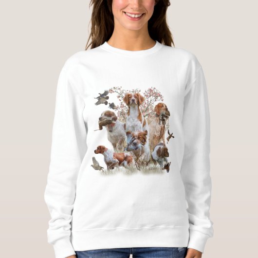 Sweatshirt Brittany Spaniel  (Devant)