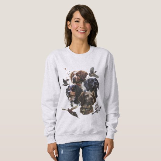 Sweatshirt Brittany Spaniel  (Devant entier)