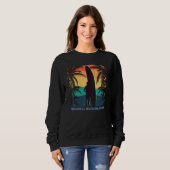 Sweatshirt Broadkill Beach Delaware De Palm Tree Surf Su (Devant entier)