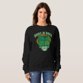 Sweatshirt Broc N Roll Vegan Vegetarian Broccoli Vegetable (Devant entier)