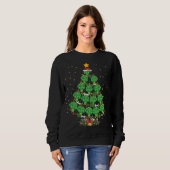 Sweatshirt Broccoli Lover Xmas cadeau Broccoli Arbre de Noël (Devant entier)