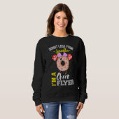Sweatshirt Broche Cheerlead Donut Pom-pom girl Devis (Devant entier)