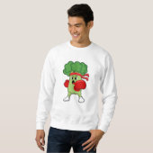 Sweatshirt Brocoli à la boîte avec gants de boxe (Devant entier)