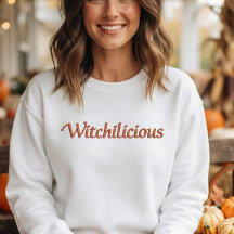 Chemise Halloween Witchilicious brodée