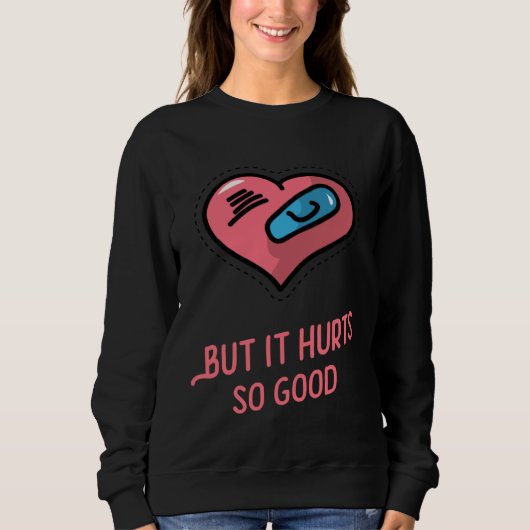 Sweatshirt Broken Heart Unisex Valentine s Day (Devant)