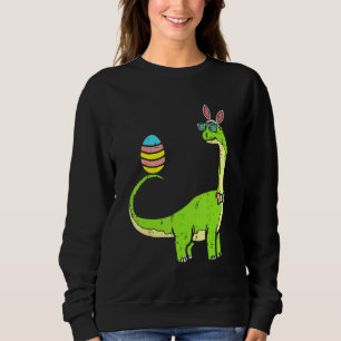 Sweatshirt Brontosaurus Bunny Oeufs Oeufs Jour de Pâques Dino
