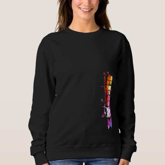 Sweatshirt Bronx en lettres d'aquarelle Bronx (Devant)