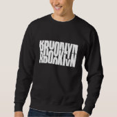 Sweatshirt Brooklyn Style Hommes Noirs (Devant)
