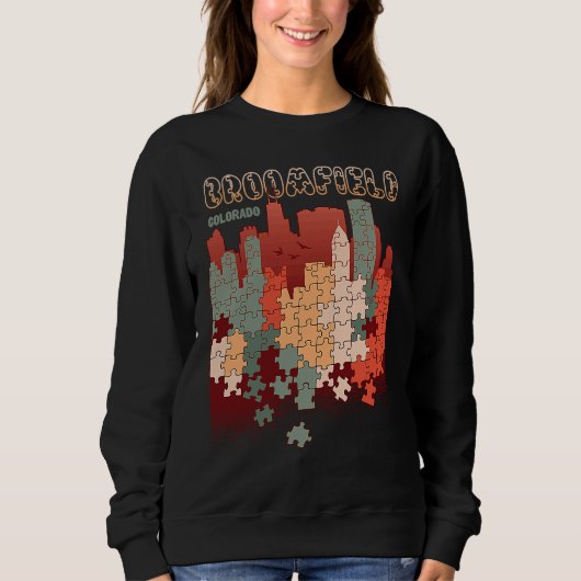 Sweatshirt Broomfield In Colorado Travel Souvenir (Devant)