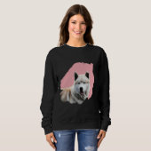 Sweatshirt Brosse Chien Husky (Devant entier)