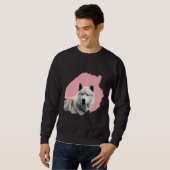 Sweatshirt Brosse Chien Husky (Devant entier)