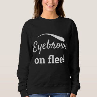 Sweatshirt Brosses blanches sur Fleek Style Flawy Flawless, Z